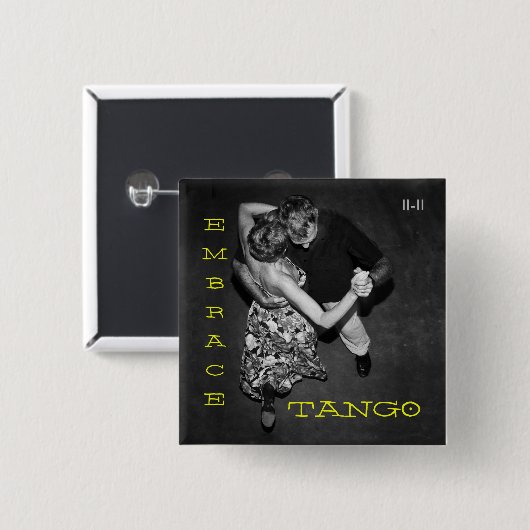 Umarmungs-Tango Button (Vorne & Hinten)