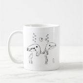 Umarmungsfische Kaffeetasse (Links)