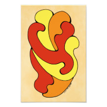 Umarmungskurven (Gelb, Rot, Orange)