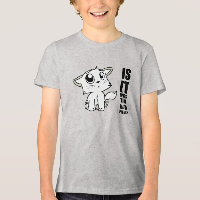 Umarmungszeit Tri-Blend Shirt (Vorderseite)