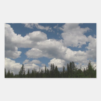 Umatilla Oregon Landschaft Skyscape Rechteckiger Aufkleber