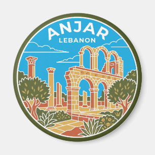 Umayyaden-Ruinen von Anjar Libanon Magnet