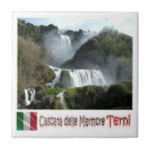 UMB009 TERNI, Marmore Falls, Umbrien, Italien, Fliese (Vorderseite)