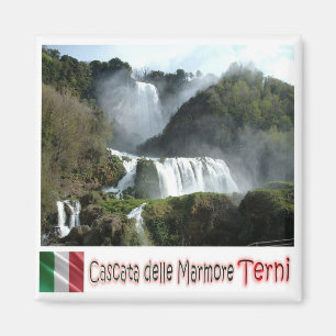 UMB009 TERNI, Marmore Falls, Umbrien, Italien, Küh Magnet