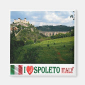 UMB013 SPOLETO I Liebe, Umbrien, Italien, Kühlschr Magnet (Vorne)