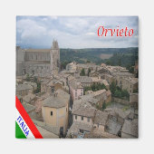 UMB018 ORVIETO, Umbrien, Italien, Kühlschrank Magnet (Vorne)