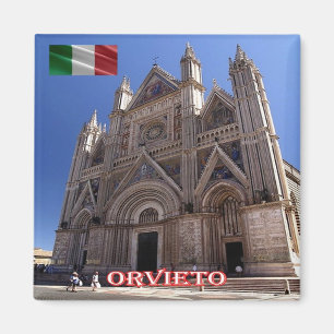 UMB020 ORVIETO, Kathedrale, Umbrien, Italien, Kühl Magnet