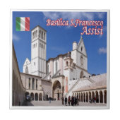 UMB035 ASSISI, Umbrien, Fliese (Vorderseite)