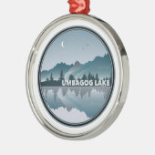 Umbagog Lake New Hampshire Ornament Aus Metall (Links)