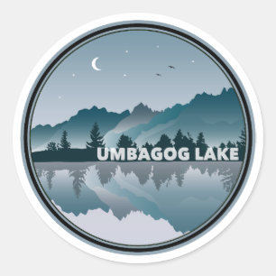 Umbagog Lake New Hampshire Runder Aufkleber