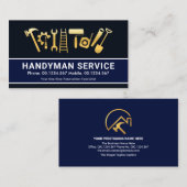 Umbau der Gold Handyman Tools Zuhause-Erneuerung Visitenkarte (Vorne/Hinten)