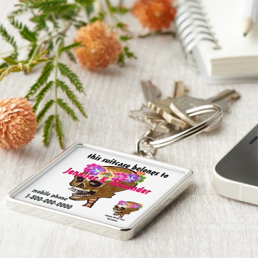 Umbau der Schädelgepäck-Tasche Identifikation Schlüsselanhänger (Seite)