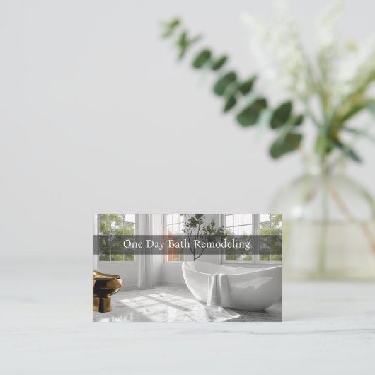 Umbau der Zuhause Visitenkarte (Stehend Vorderseite)