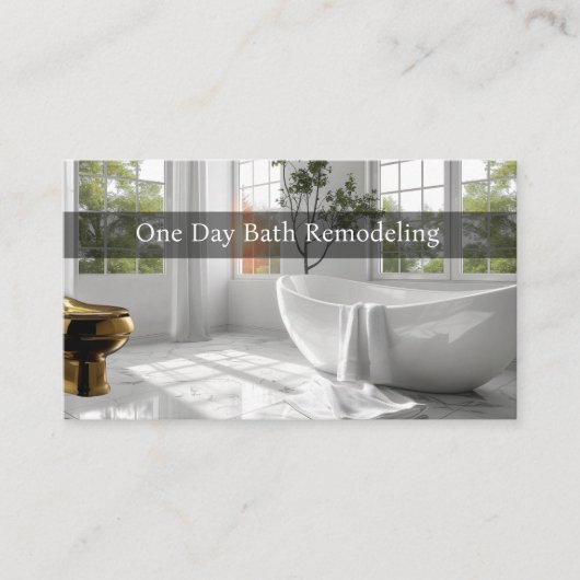 Umbau der Zuhause Visitenkarte (Vorderseite)