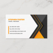 Umbau des Auftragnehmers für die berufliche Zuhaus Visitenkarte (Vorderseite)