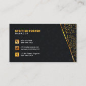 Umbau des Luxus Black Gold Zuhause Renovation Buil Visitenkarte (Vorderseite)