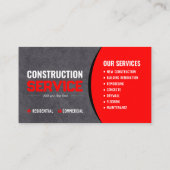 Umbau und Betonbau Visitenkarte (Rückseite)