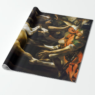 Umbau von Caravaggio auf dem Weg nach Damaskus Geschenkpapier