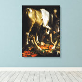 Umbau von Caravaggio auf dem Weg nach Damaskus Leinwanddruck (Insitu (Holzboden))