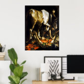 Umbau von Caravaggio auf dem Weg nach Damaskus Poster (Heimbüro)