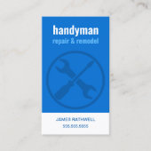 Umbau von Handyman-Reparaturen | QR-Code Visitenkarte (Vorderseite)