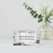 Umbau von Küche und Bad Visitenkarte (Stehend Vorderseite)