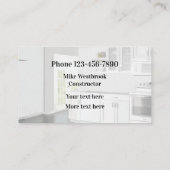 Umbau von Küche und Bad Visitenkarte (Rückseite)