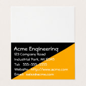 Umbau von Schwarz- und Goldkonstruktionen Visitenkarten (Außenseite Aufgefaltet)