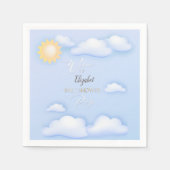 Umbaubare Servietten für Babydusche Party. (Vorderseite)