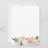 Umbaupläne Pink Blütendusche Einladung (Rückseite)