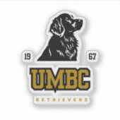 UMBC Retrievers - Fette Uni Baseball Spirit Aufkleber (Vorderseite)