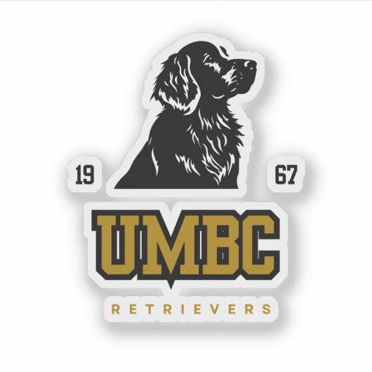 UMBC Retrievers - Fette Uni Baseball Spirit Aufkleber (Vorderseite)