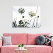 Umbels Blume Kontur - Blumenfotografie Leinwanddruck (Insitu (Wohnzimmer))