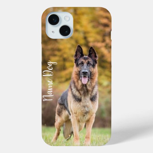 Umbenennen Sie Ihren deutschen Schäferhund auf dem Case-Mate iPhone Hülle (Rückseite)