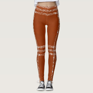 Umber floral gefülltes Karo Leggings