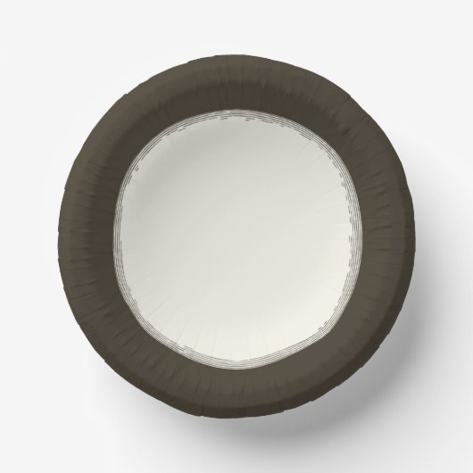 Umber Pappteller (Vorderseite)