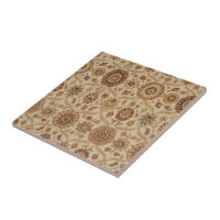 Umber Tawny Floral Persian Tapestyle Design