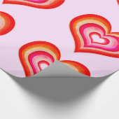 Umbergen von Herz-Pink-Umschlagpapier Geschenkpapier (Ecke)