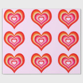 Umbergen von Herz-Pink-Umschlagpapier Geschenkpapier (Flach)