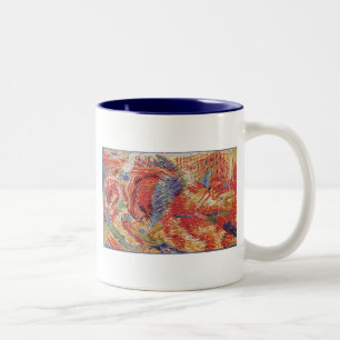 Umberto Boccioni - Die Stadt erhebt sich Zweifarbige Tasse