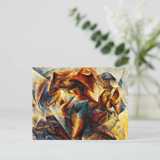 Umberto Boccioni - Dynamik eines Fußballspielers Postkarte (Stehend Vorderseite)