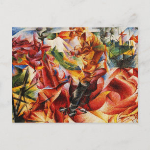 Umberto Boccioni - Elastik (Detail) Postkarte