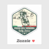 Umbrail Pass Grenzalpen Italien-Schweiz Aufkleber (Blatt)
