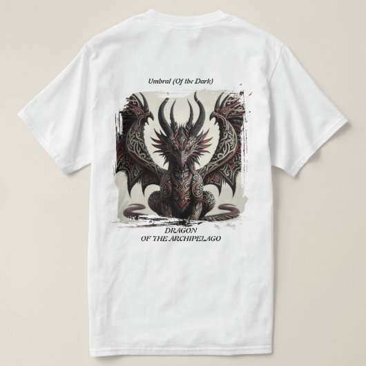 Umbral-Drache des Archipels T-Shirt (Design Rückseite)