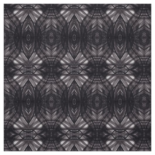 Umbral Schwarze Abstrakte Aquarellkunst Stoff (Muster)