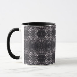 Umbral Schwarze abstrakte Aquarellkunst Tasse