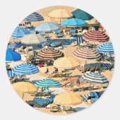 Umbrella 3 runder aufkleber (Vorderseite)