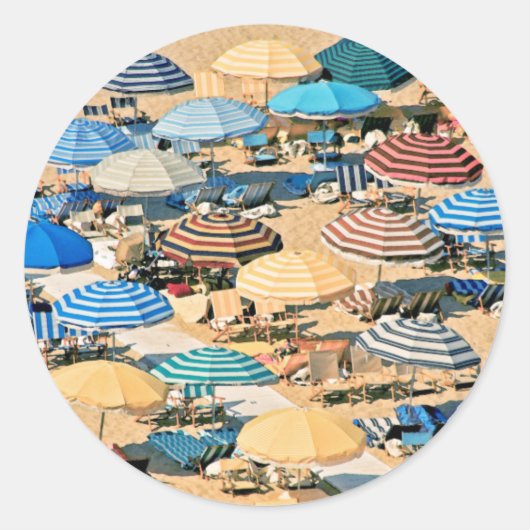 Umbrella 3 runder aufkleber (Vorderseite)