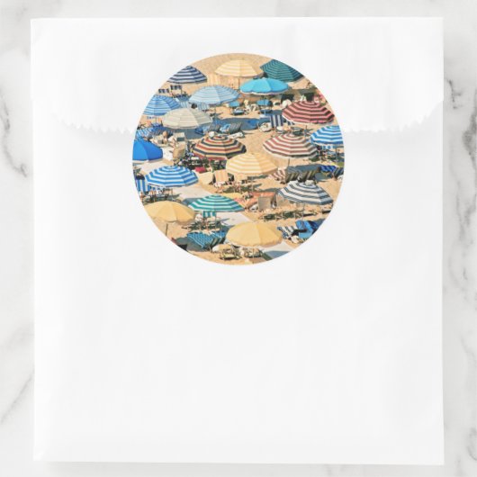 Umbrella 3 runder aufkleber (Tasche)