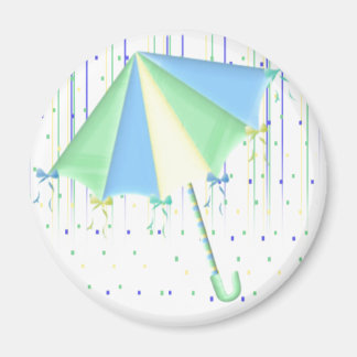 Umbrella Baby Dusche Magnet